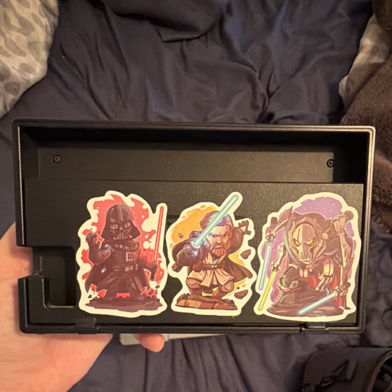 Nintendo Switch Dock Black HDMI Docking Capability Star Wars Mario Stickers