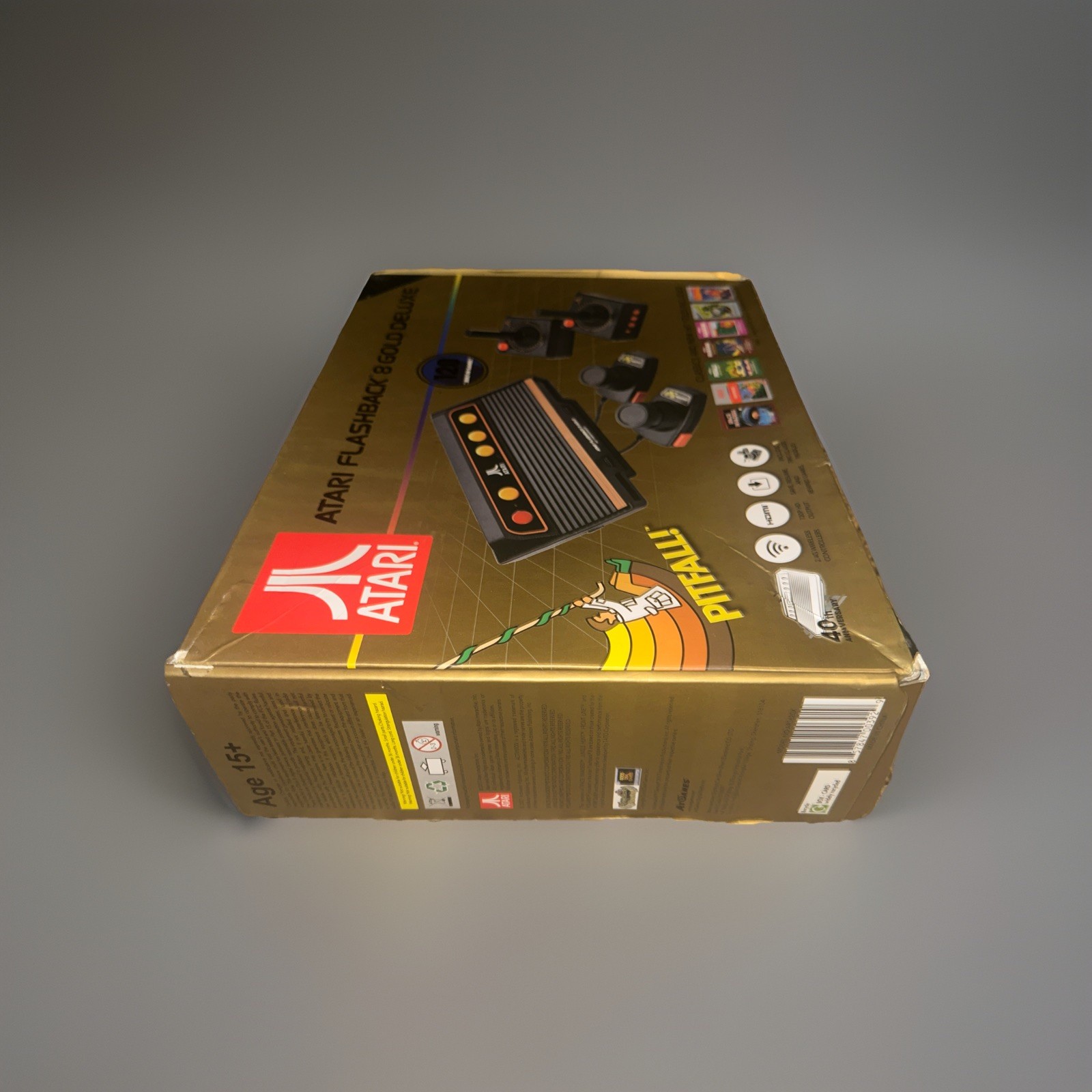 Atari Flashback 8 Gold Deluxe HD Console Wireless Controllers – Gold