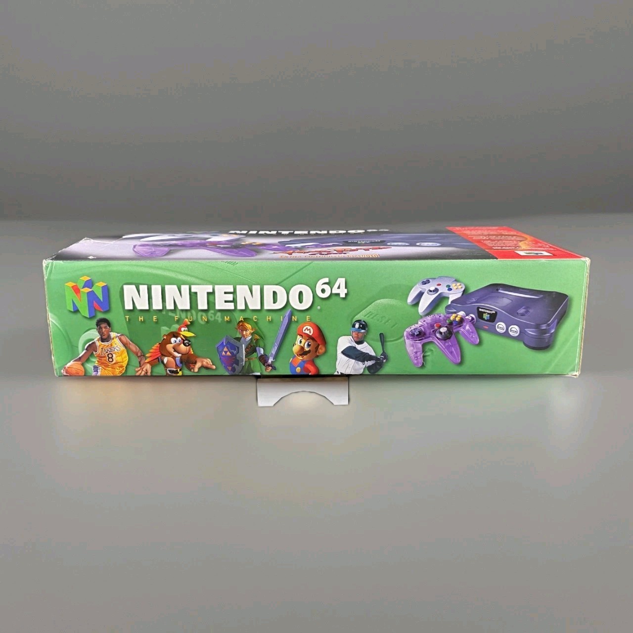 Nintendo 64 N64 Atomic Purple Controller Bundle CIB Box Manuals Expansion Pak