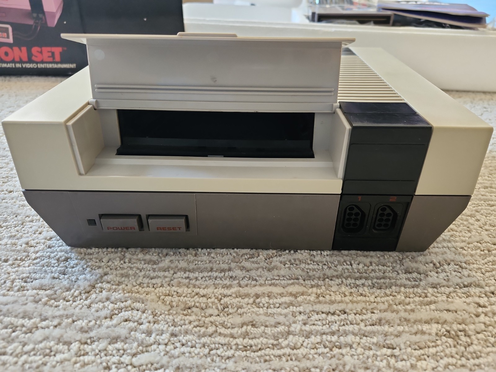 Nintendo NES Action Set Complete in Box CIB System W/ Baggies & RARE Converters!