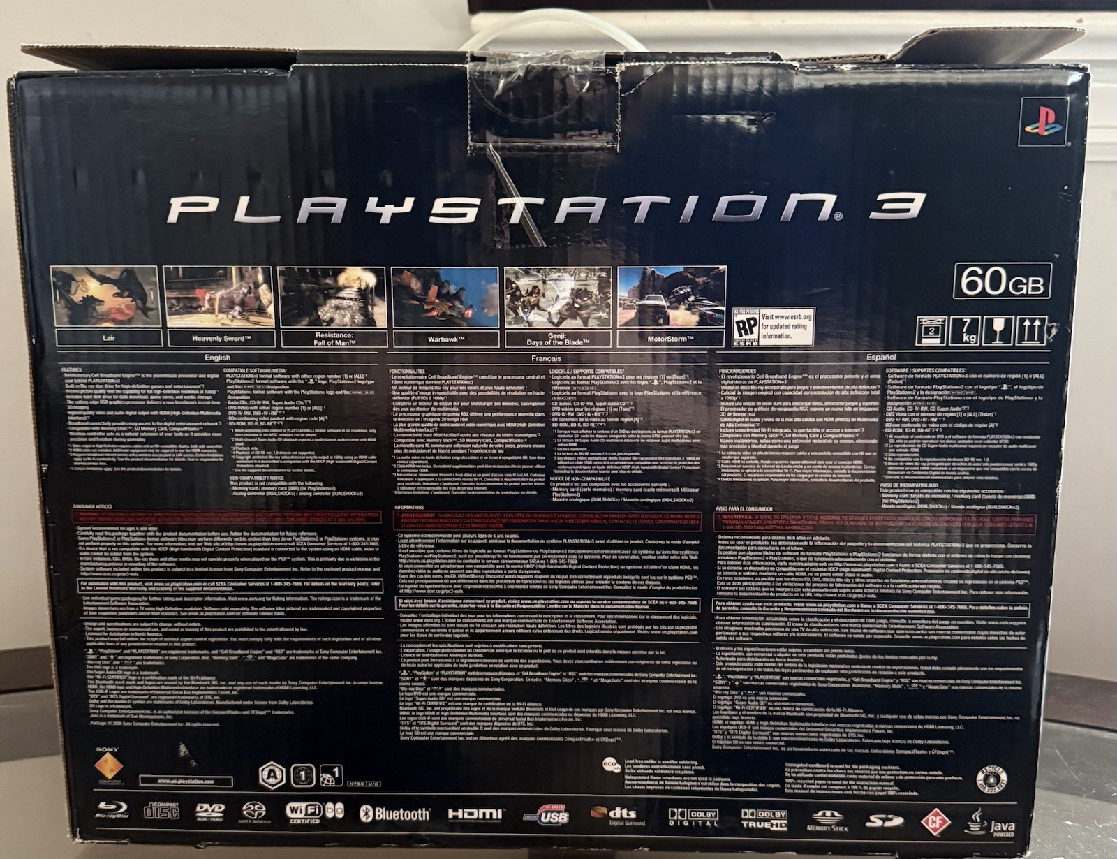 PlayStation 3 Console Backwards Compatible CECHA01 In box – tested
