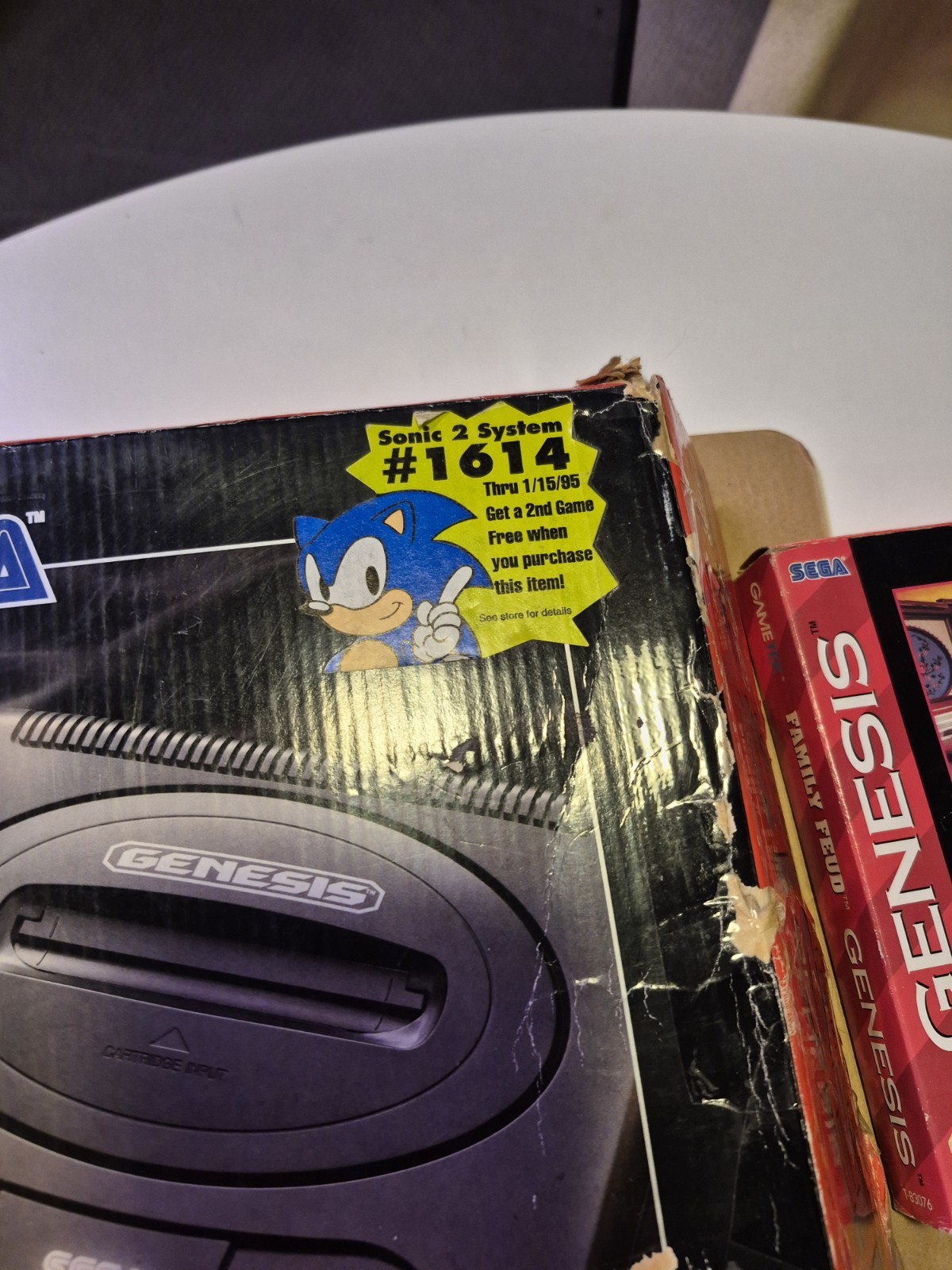 Sega Genesis Model 2 MK-1631 with Box, 2 Controllers, Cords, and 13 Games Tested