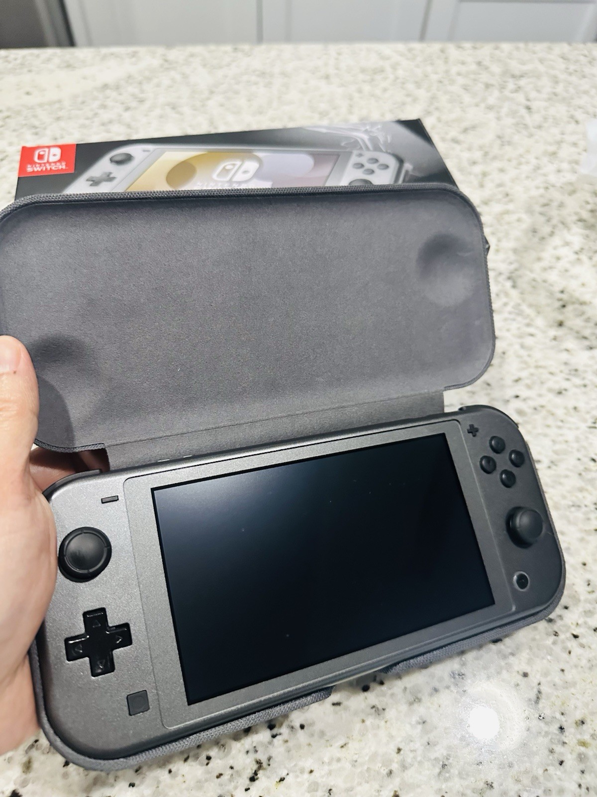 Nintendo Switch Lite Dialga & Palkia Edition Gray w/ Box, Case & Charger