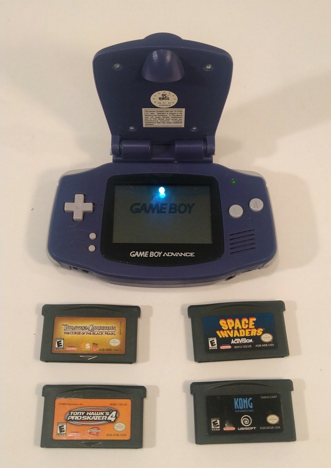 Nintendo Game Boy Advance Launch Edition Blue Handheld System