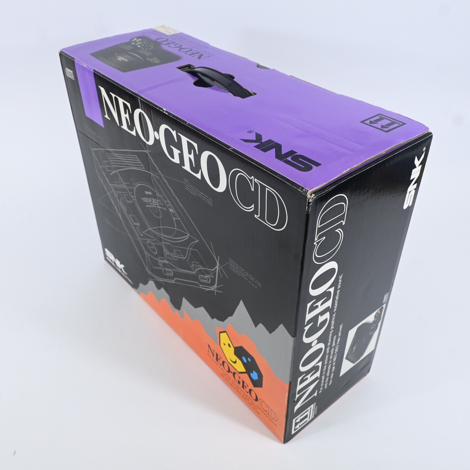 SNK Neo Geo CD Front Loading Console Boxed 2 Controllers Tested Working Japan