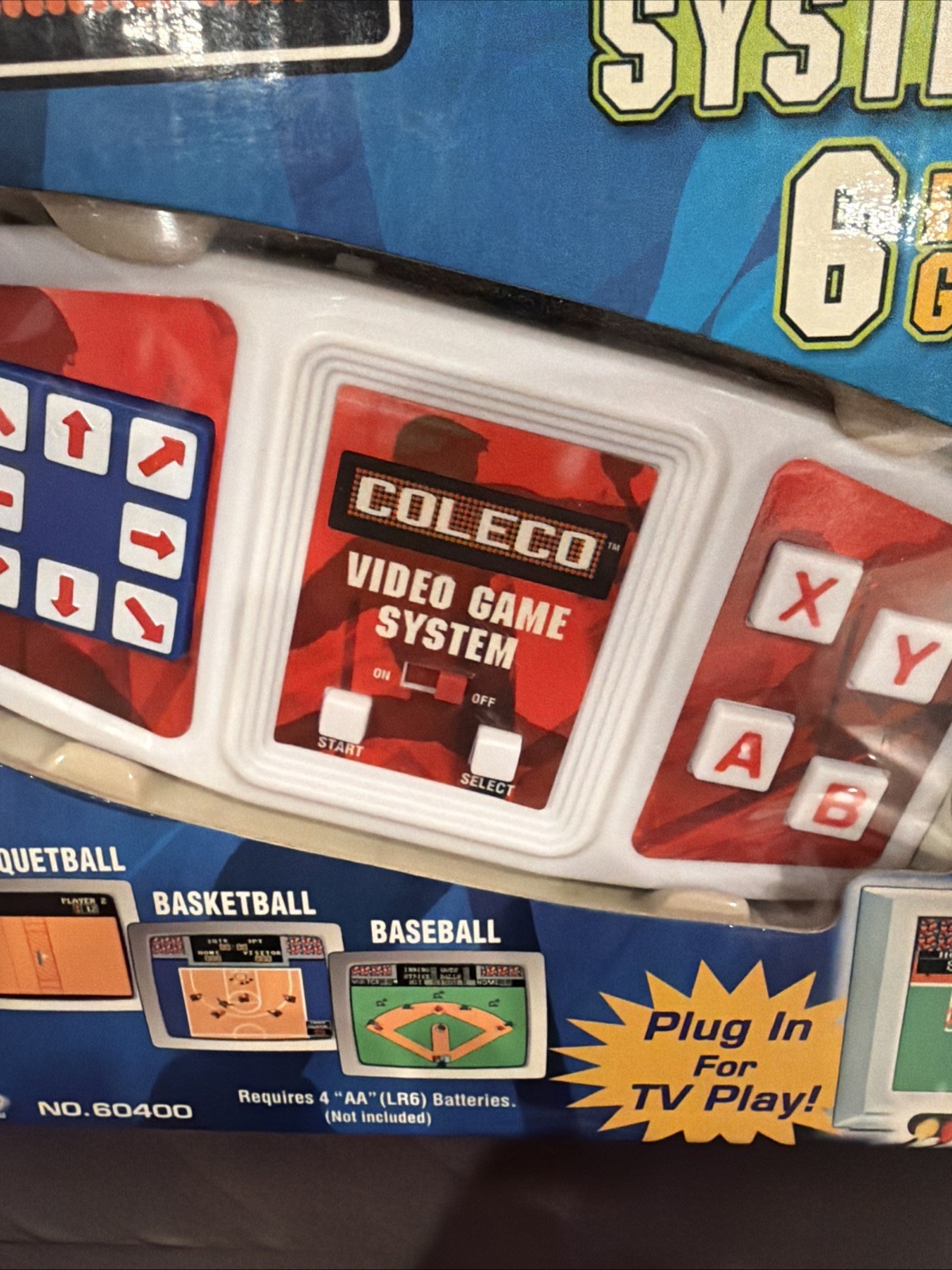 2005 Coleco Plug & Play-Video Game System 6 Built-In Games! Open box- Working!