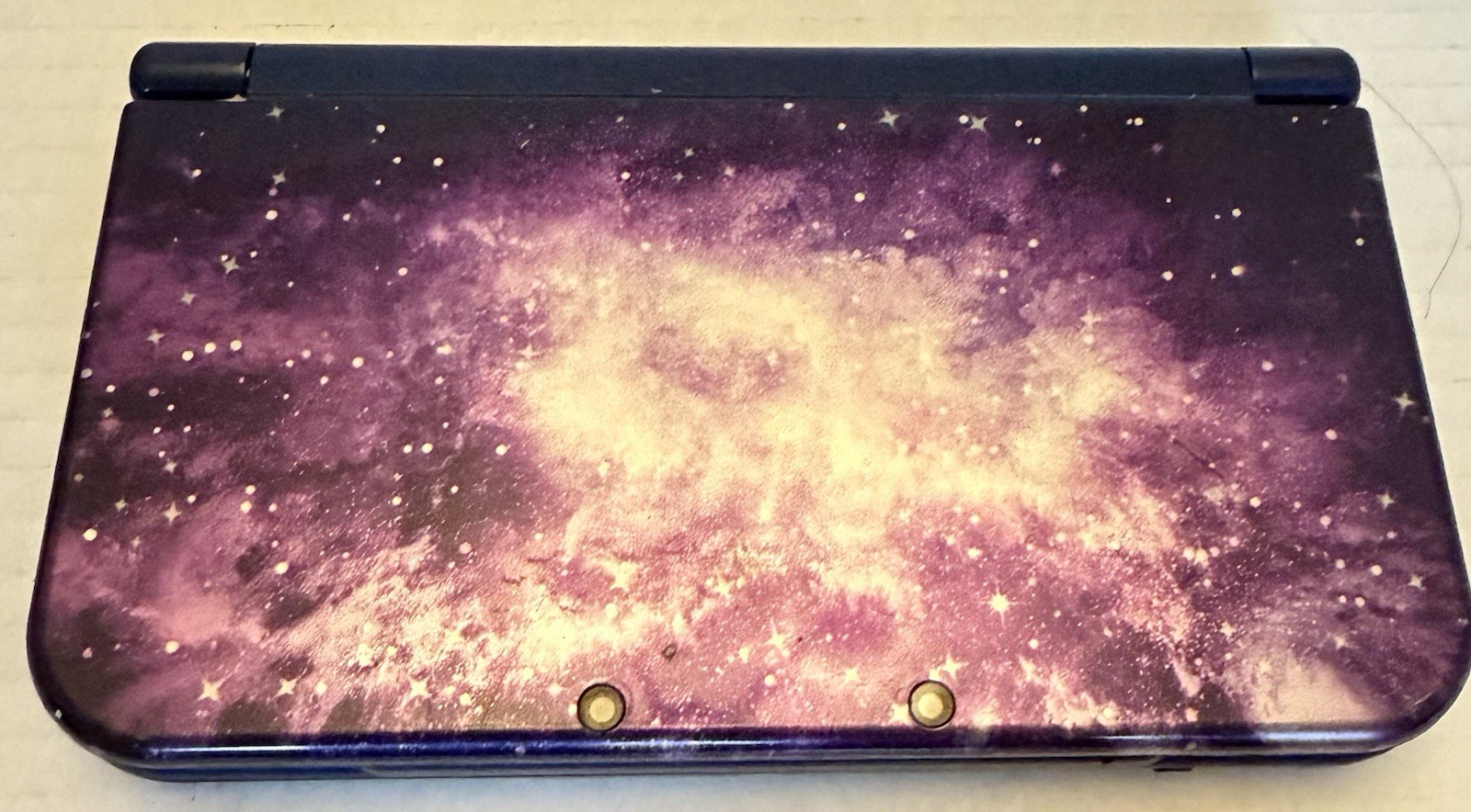 Nintendo 3DS XL Galaxy Edition Handheld System w Charger- Purple – Tested