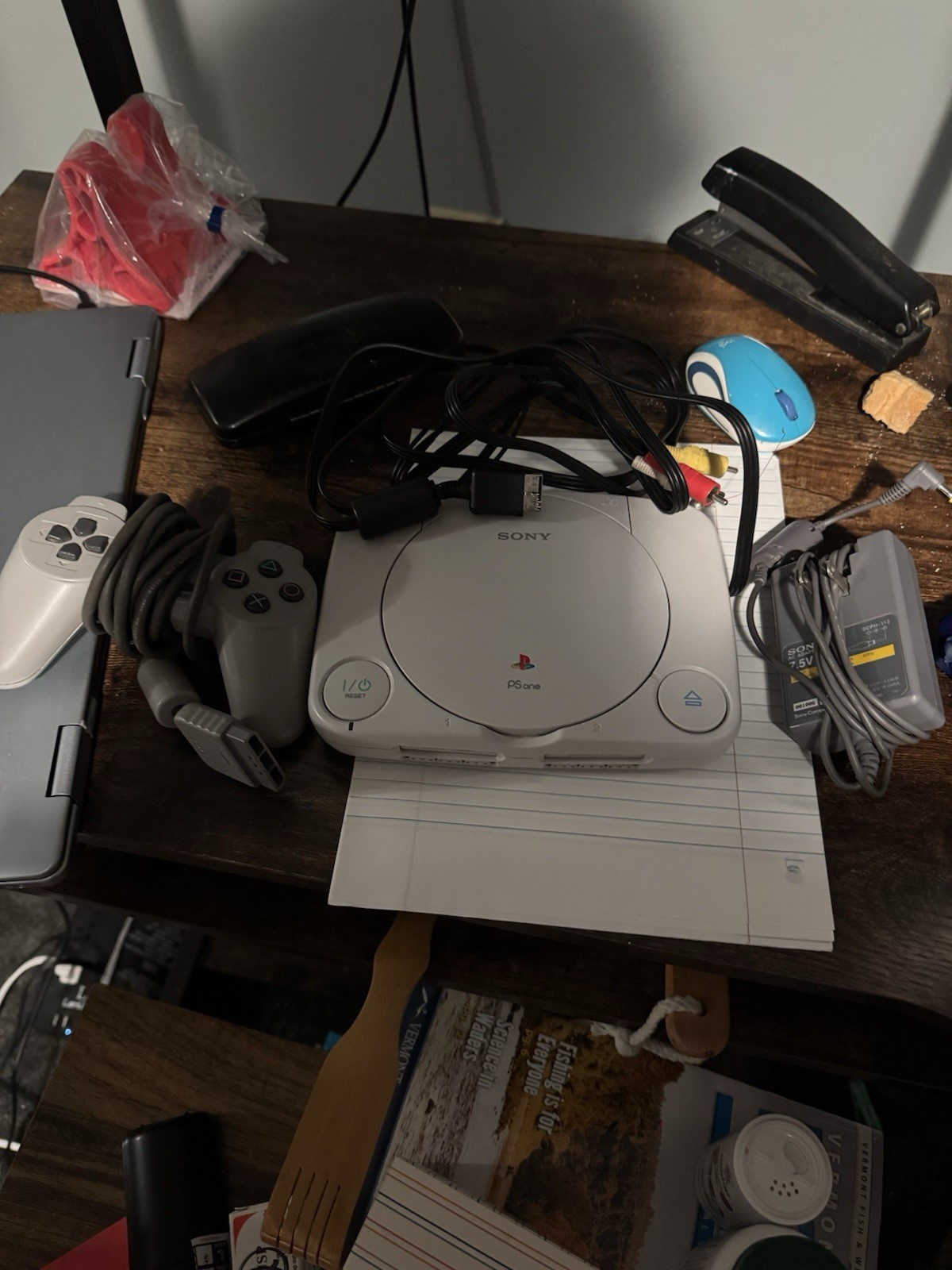 Sony PSone SCPH-101 White Console NTSC-U/C Memory Card Slot Controller Cables