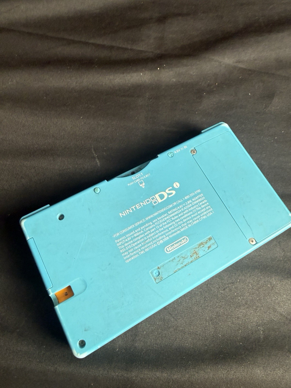 Nintendo DSi Light Blue Handheld Console Game System Volume Control Broken