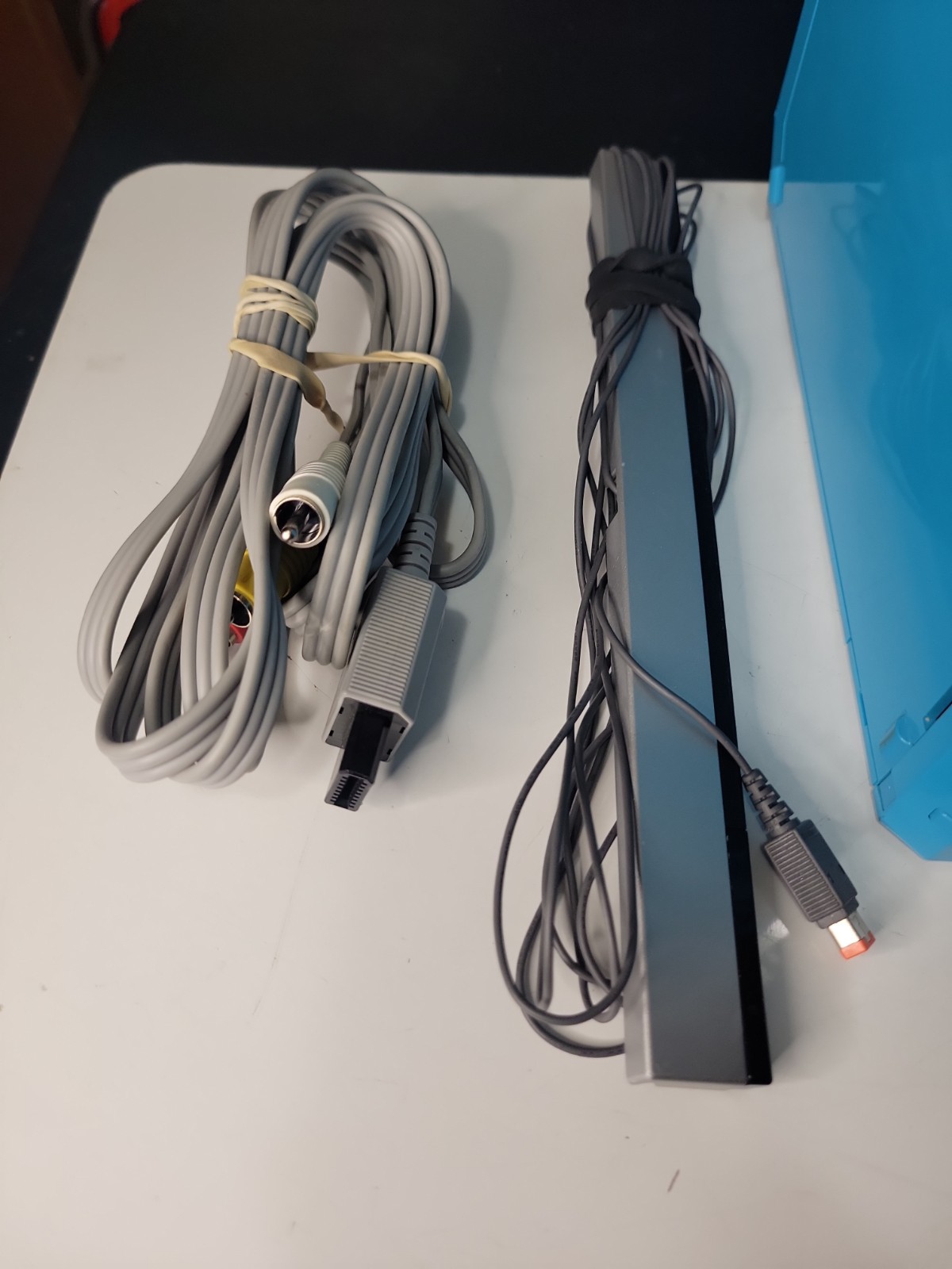 Nintendo Wii Video Game System Console Bundle Rvl-101 Blue TESTED WORKS
