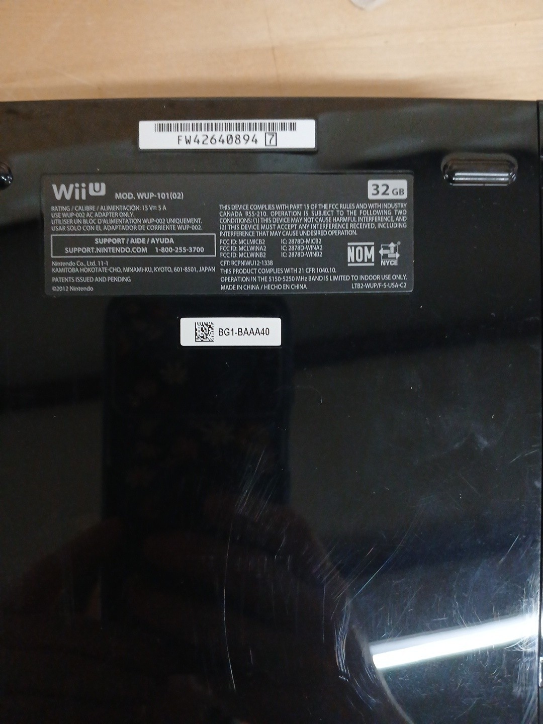 Nintendo Wii U Console Special Edition Smash Splatoon Deluxe 32gb Missing Parts