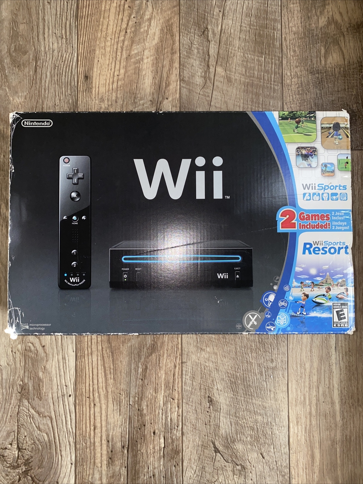 Nintendo RVLSKRP2 Wii Console with Wii Sports Resort. NO GAMES