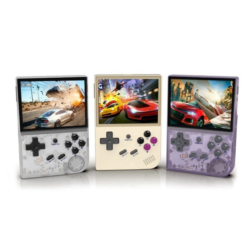 ANBERNIC RG35XX 3.5in Retro Handheld Console 64G 5000+ Games Purple Open Source
