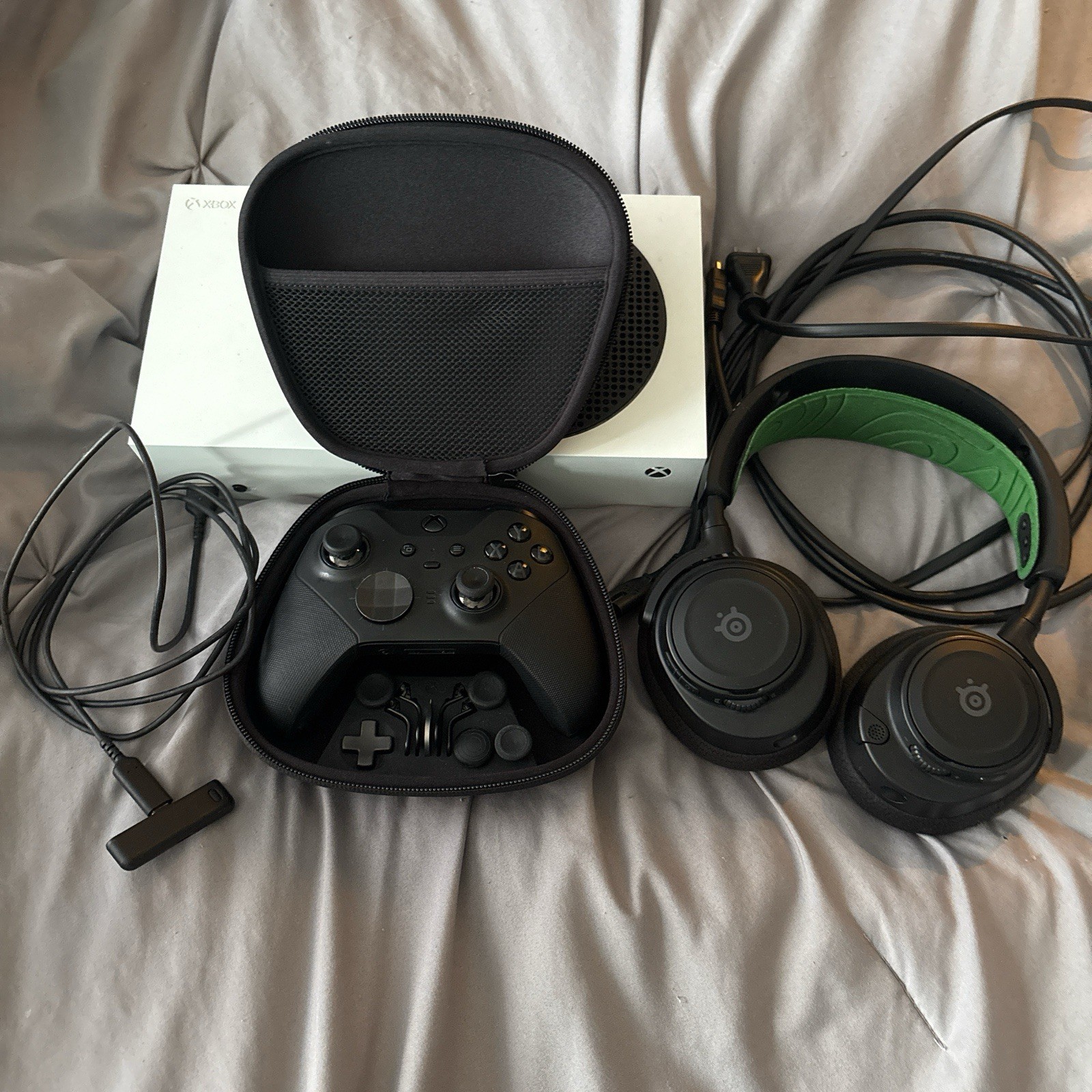 Xbox Series S Console, Elite Series 2 Controller, Arctic Nova 7X Headset Bundle