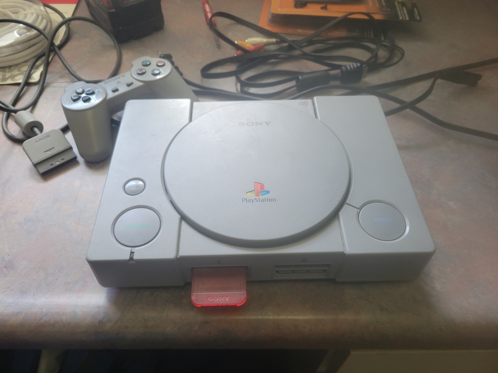 Sony PlayStation 1 Gray Console SCPH-5501 Bundle – Tested 1 Controllers PS1