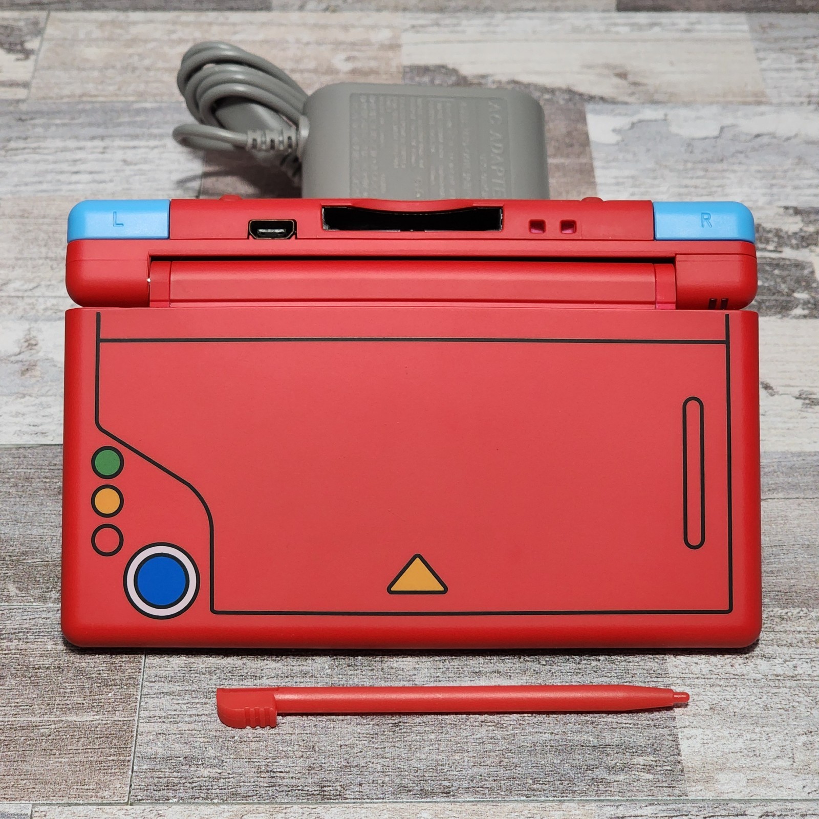 Pokedex Nintendo DS Lite Custom Pokemon Edition Red New Build! Stylus, Charger