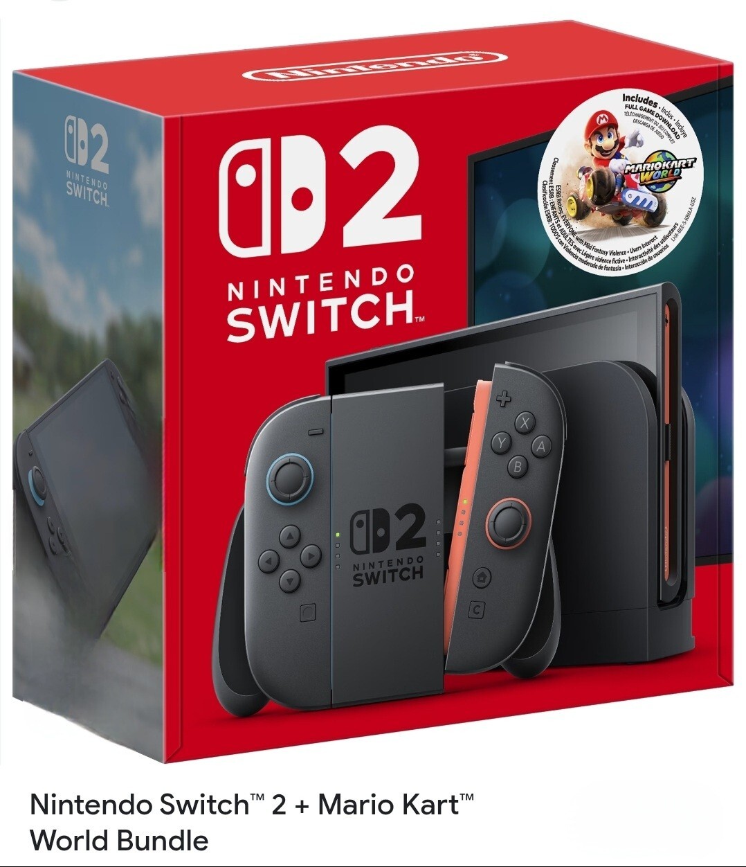 Nintendo Switch 2 Console + Mario Kart World Bundle NEW IN HAND SHIPS ASAP FAST