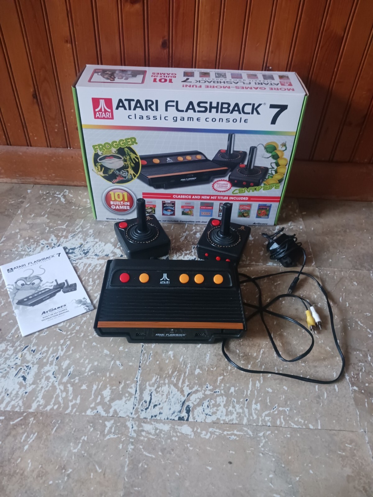 Atari Flashback 7 Classic Game Console – Black/Orange