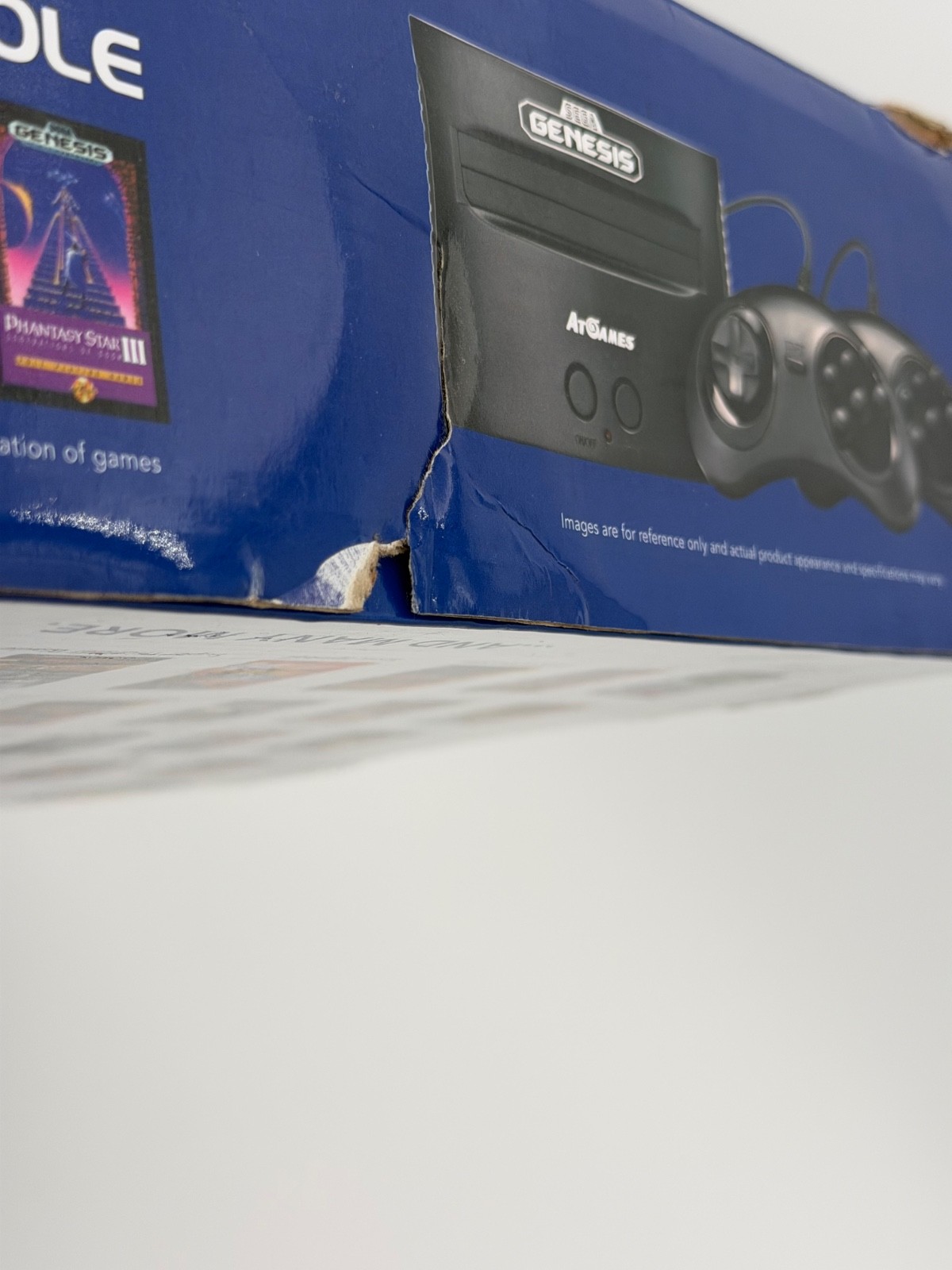 SEGA Genesis Classic Game Console Black w/ 2 Wired Controllers – tested