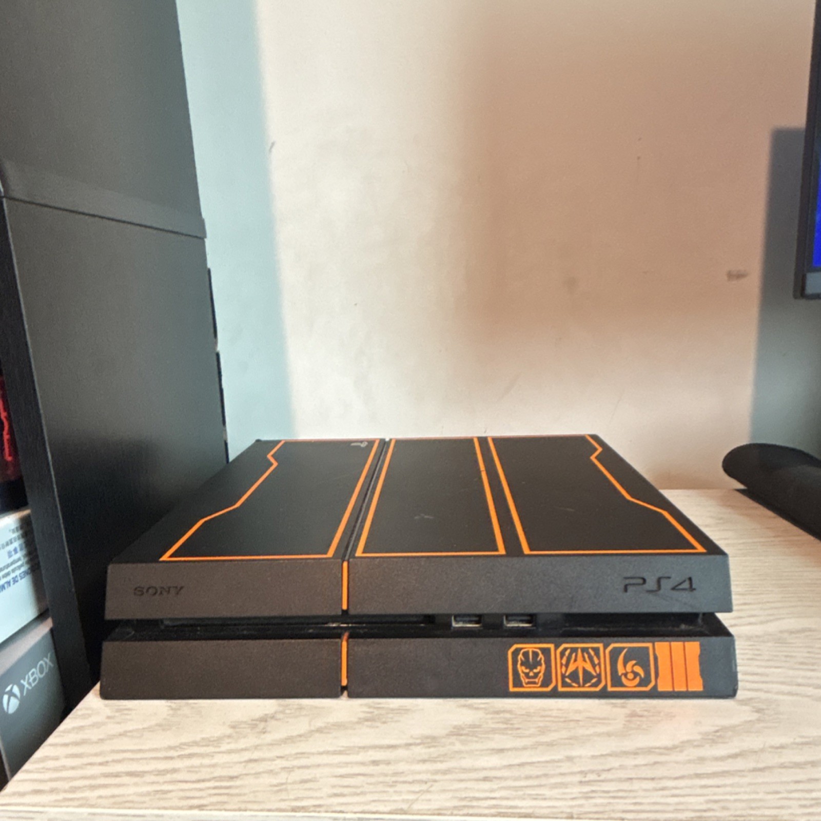 Sony PlayStation 4 Black Orange Home Console HDMI Ethernet USB | READ DESC |