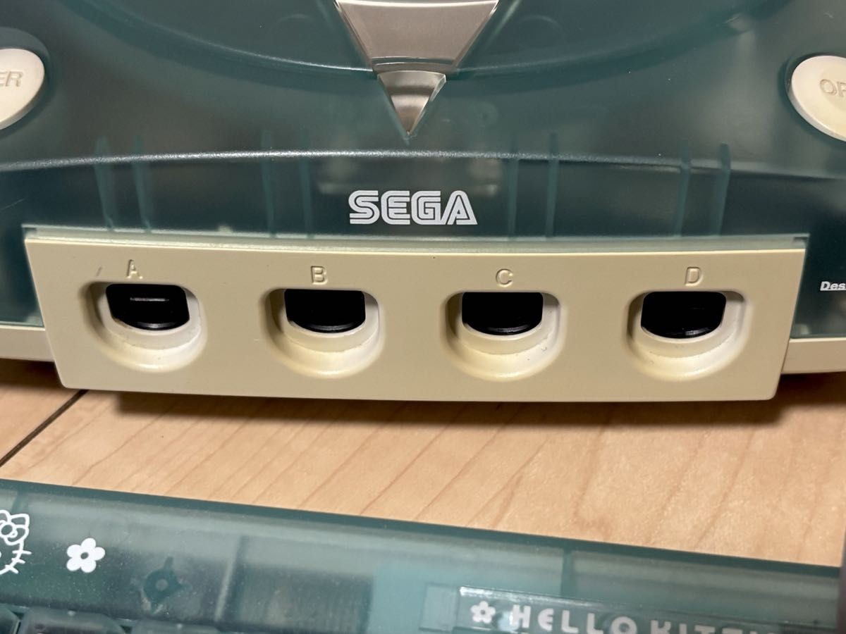 Sega Dreamcast DC Console HELLO KITTY Ver Clear Blue HKT-3000 Tested
