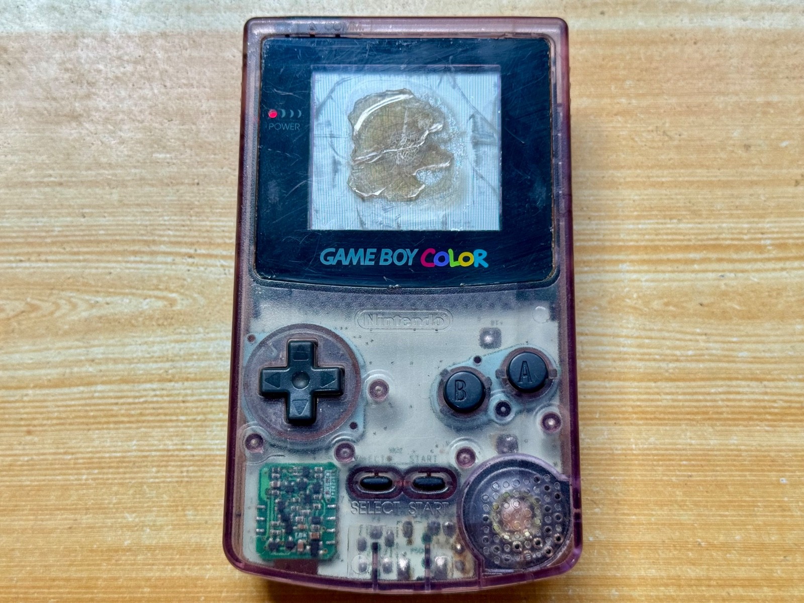 Nintendo Gameboy Color CGB-001 Atomic Translucent Purple Handheld System Console