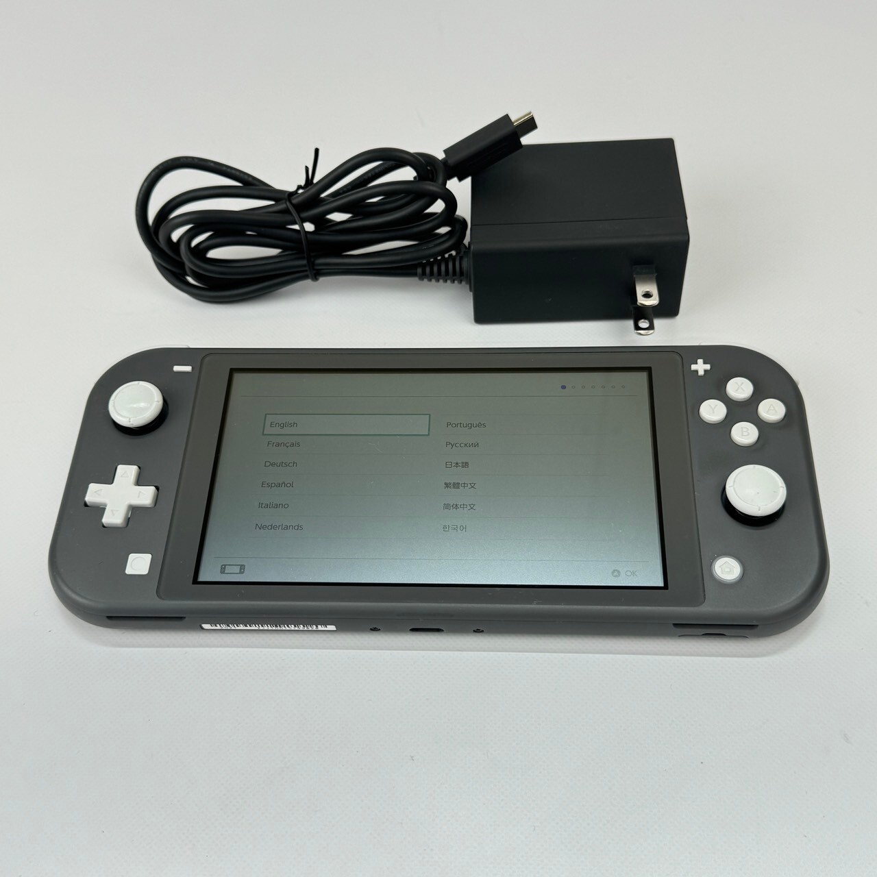 Refurbished Nintendo Switch Lite Gray Console & Charger Region free Ship First