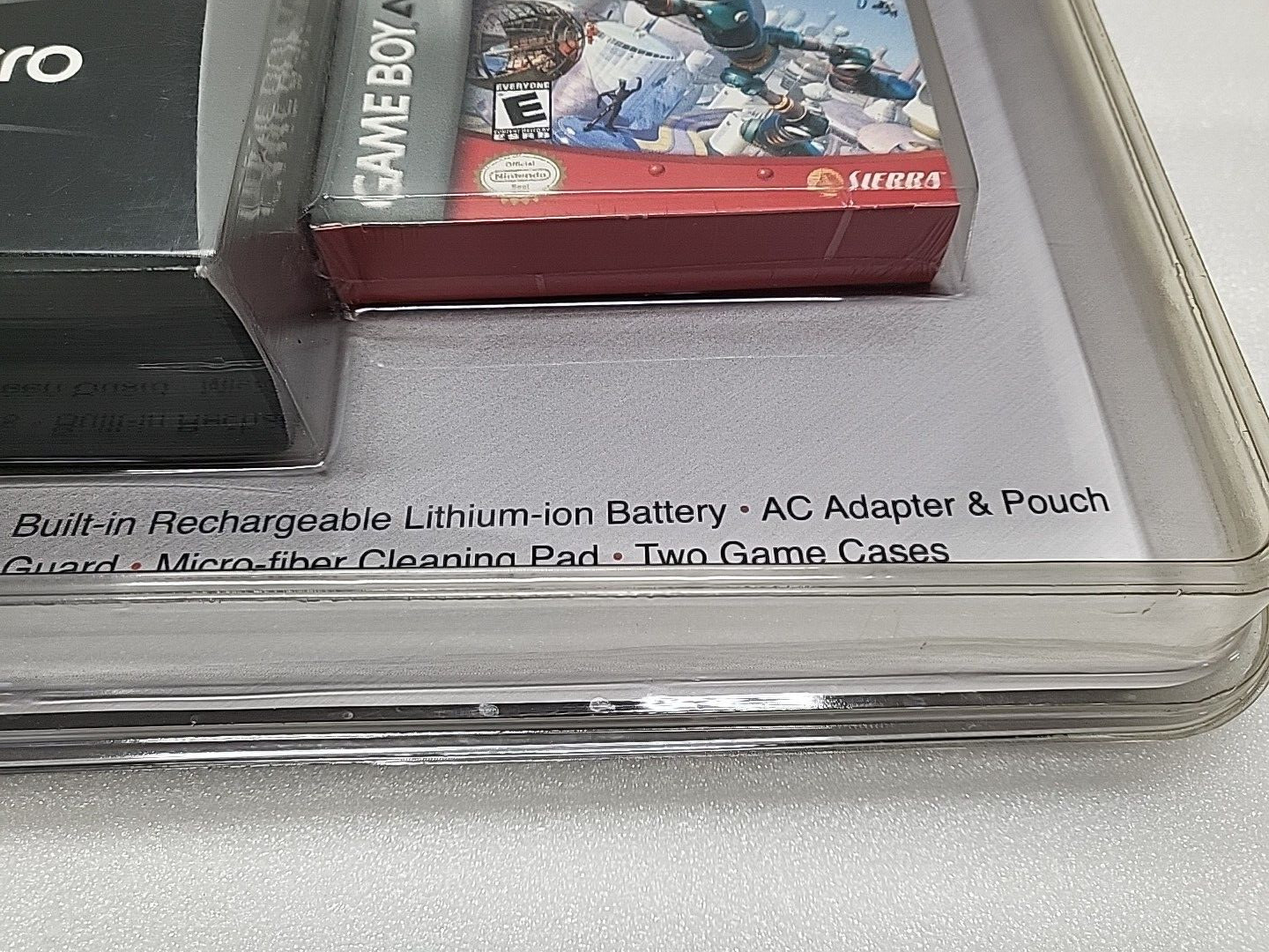 RARE New Sealed Gameboy Micro Bonus Pack w Robots Advance Game Pelican Accessory