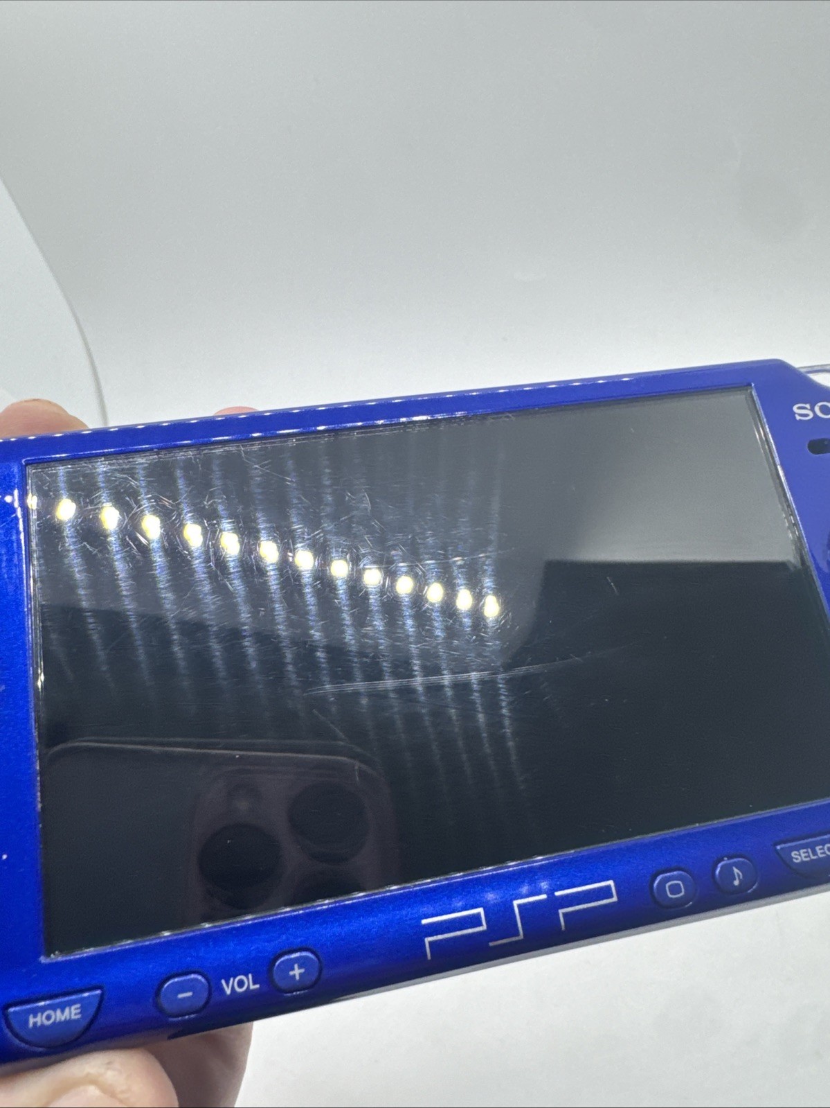 Sony PSP 2001 Metallic Blue Handheld System – Tested and Works With Charger