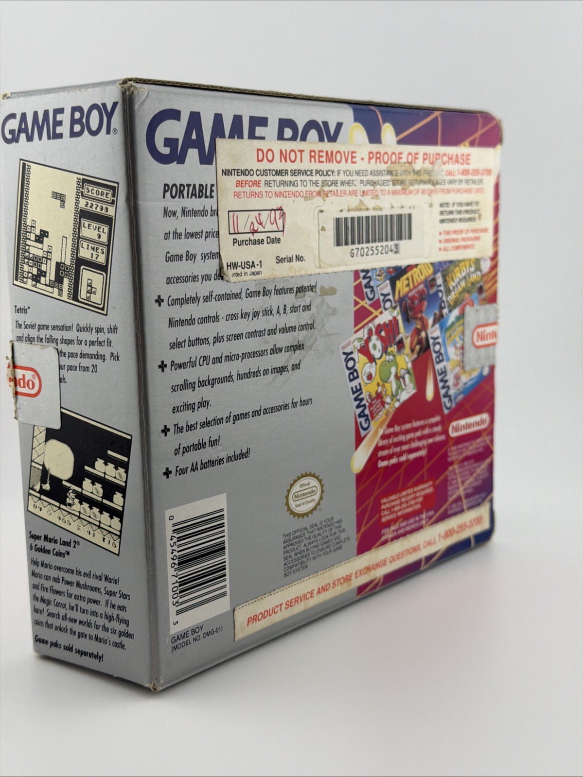 Original Nintendo Gameboy BOX ONLY *SEE PICS* Fast Shipping