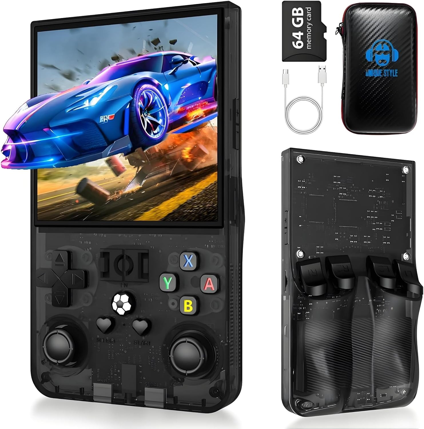 2025 New Upgrade R36MAX Retro Handheld Game Console , 4.0 Inch IPS Video Gaming