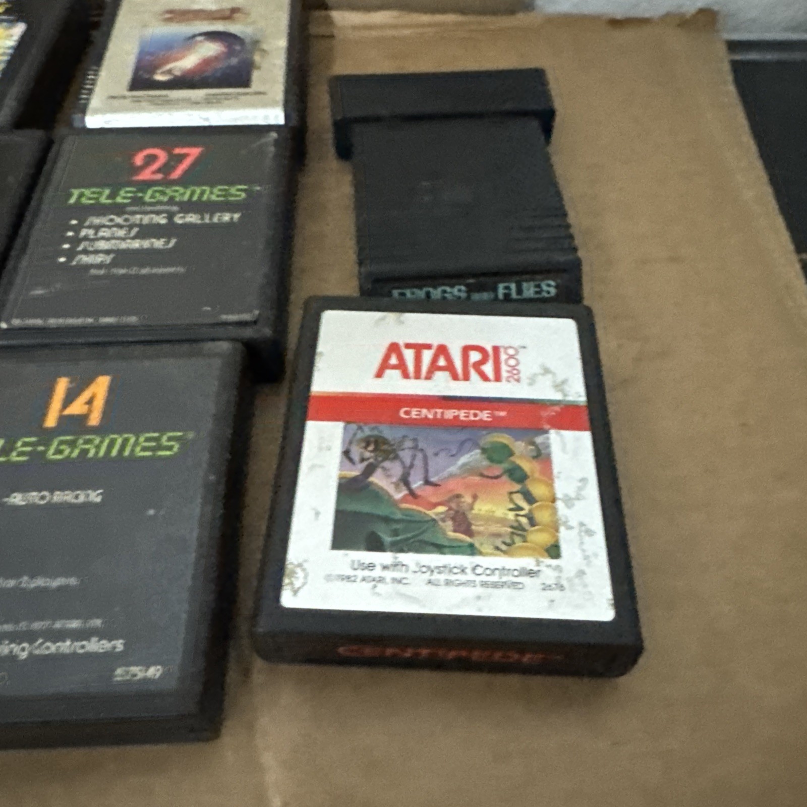 Atari 2600 Vader Black Console Bundle Cleaned Tested Works Great With 18 Games