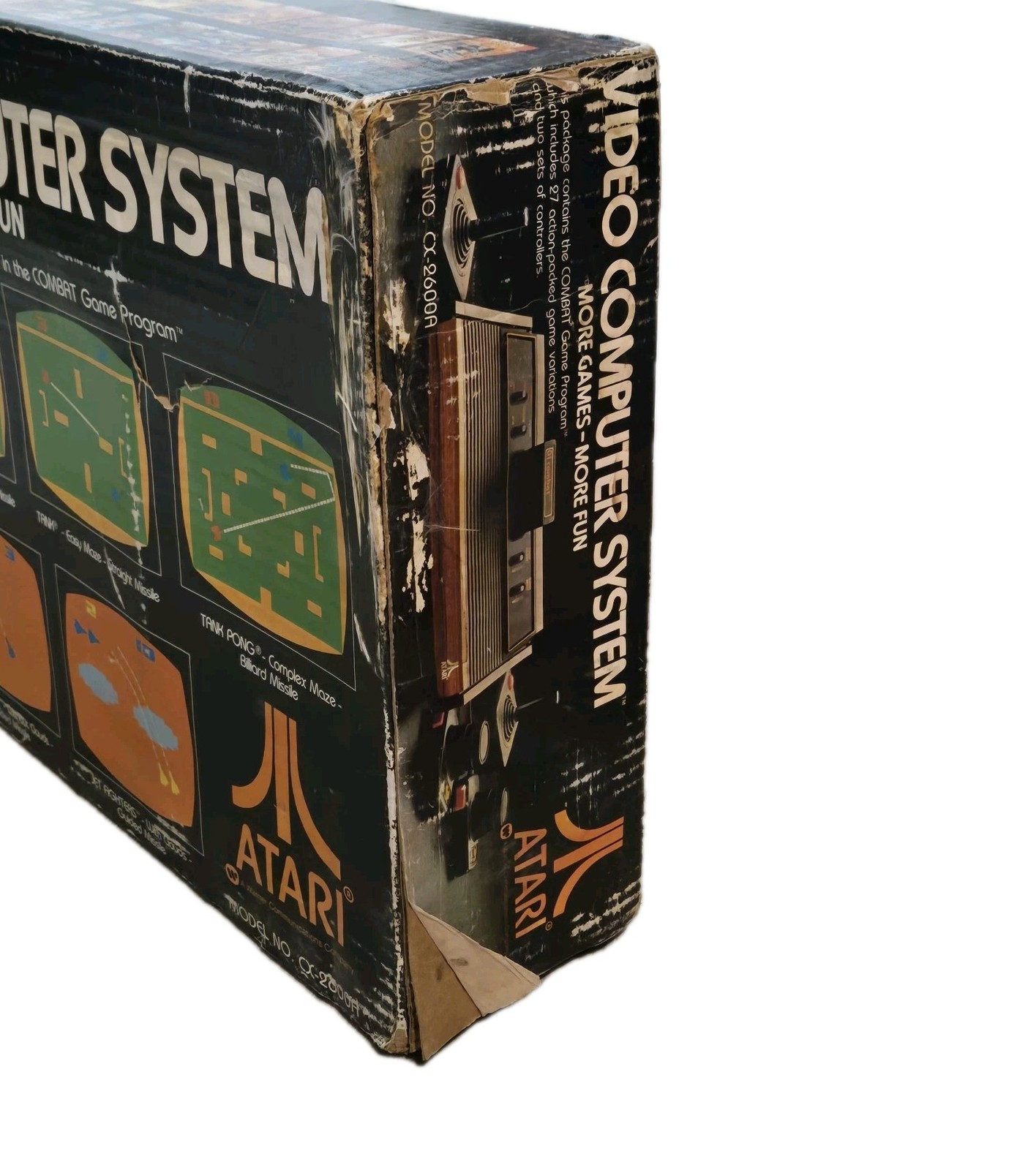 Vintage 1980 Atari CX-2600A Gaming Console Very Clean IN BOX 20 Extra Games READ