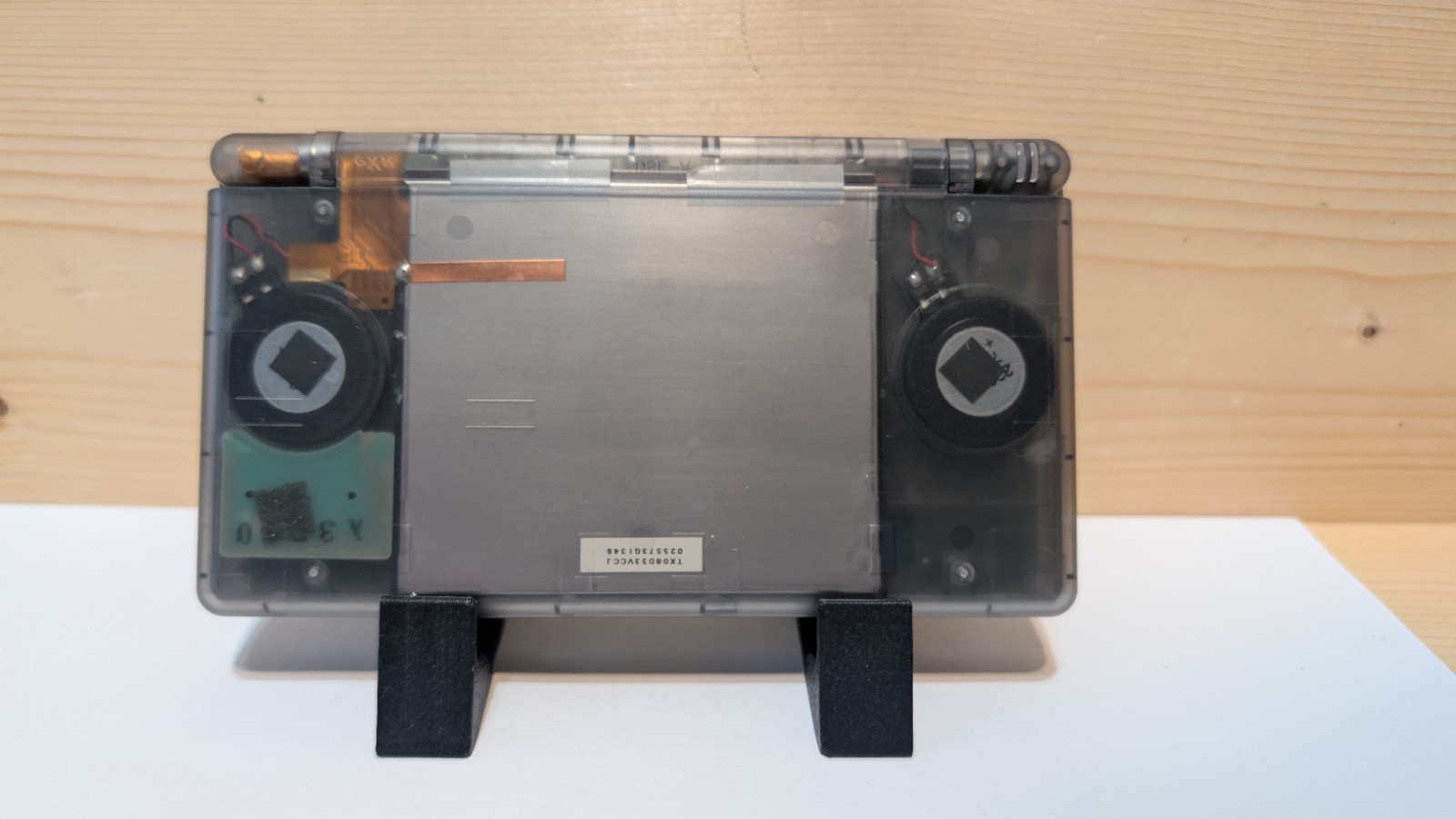 Nintendo DS Lite Clear Black Handheld USG-001 W/Charger *Tested* eXtreamRate