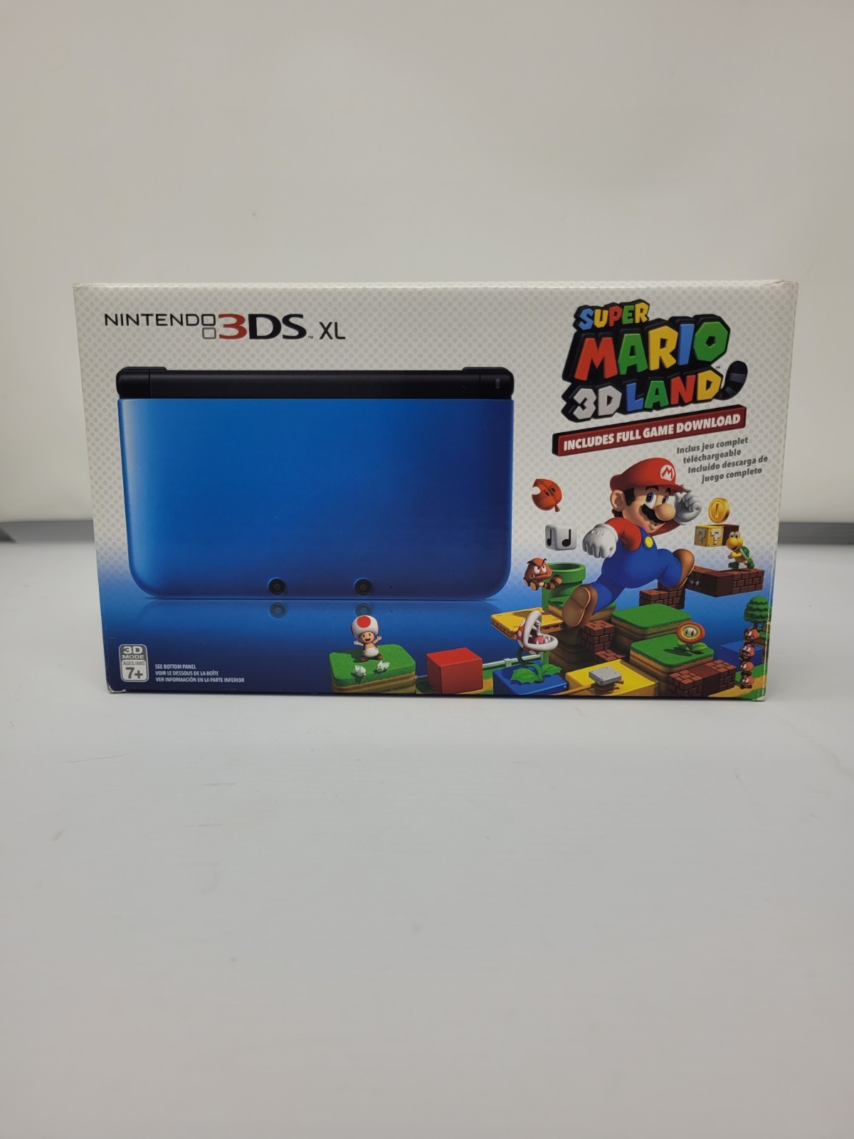 Nintendo 3DS XL System Blue Super Mario 3D Land Game Version (See Description)