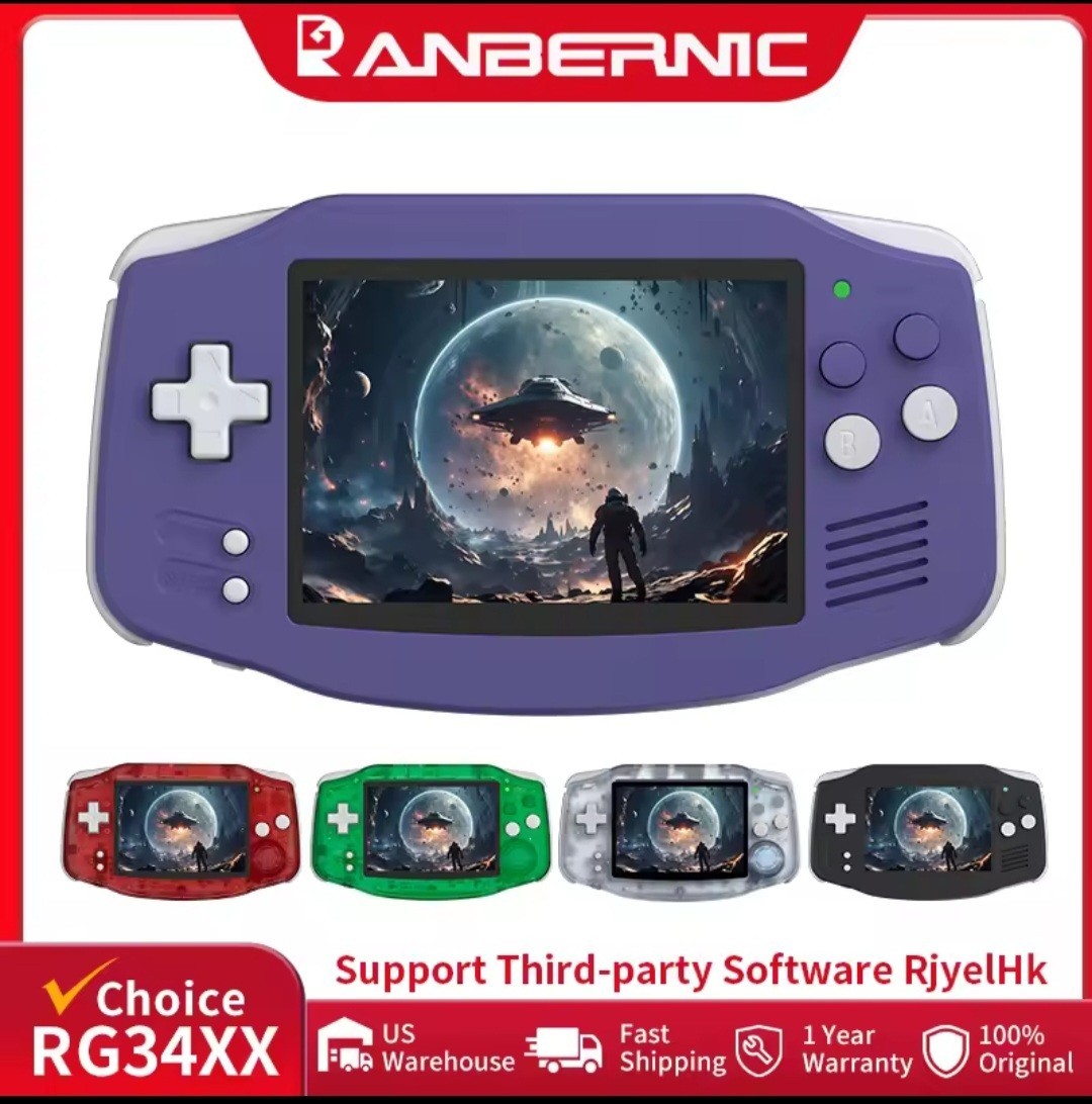 ANBERNIC RG34XX Handheld Game Console RG 34XX 64-bit Linux System 5000+ Games