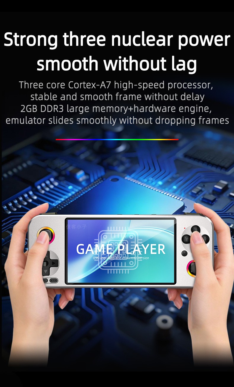 4.5-inch IPS HD Retro Handheld Game Console G36 Enhanced Version 30000+ Games