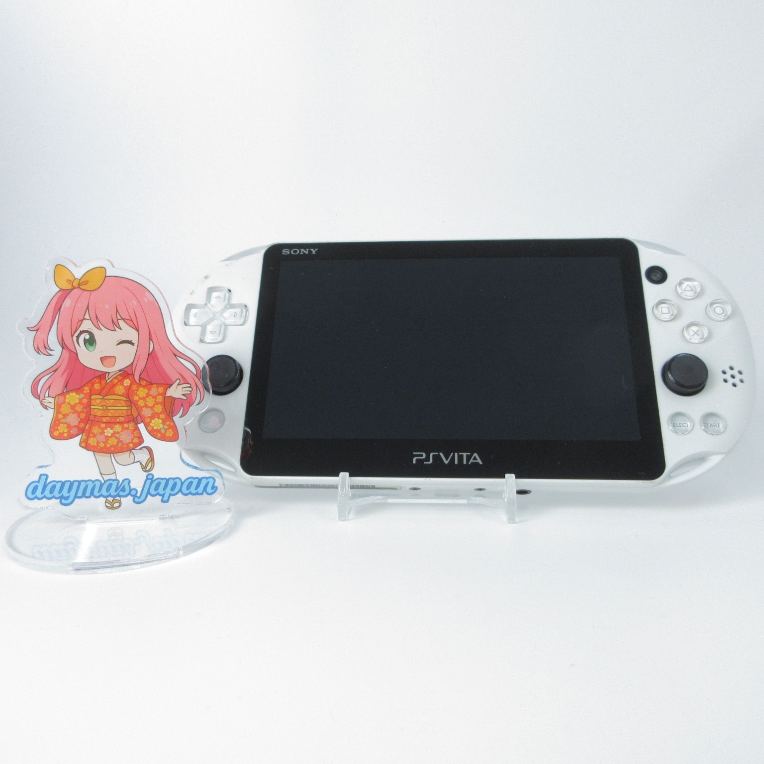【Very Good】Sony PS Vita PCH-2000 Glacier White Wi-Fi Model Console only #NET1125