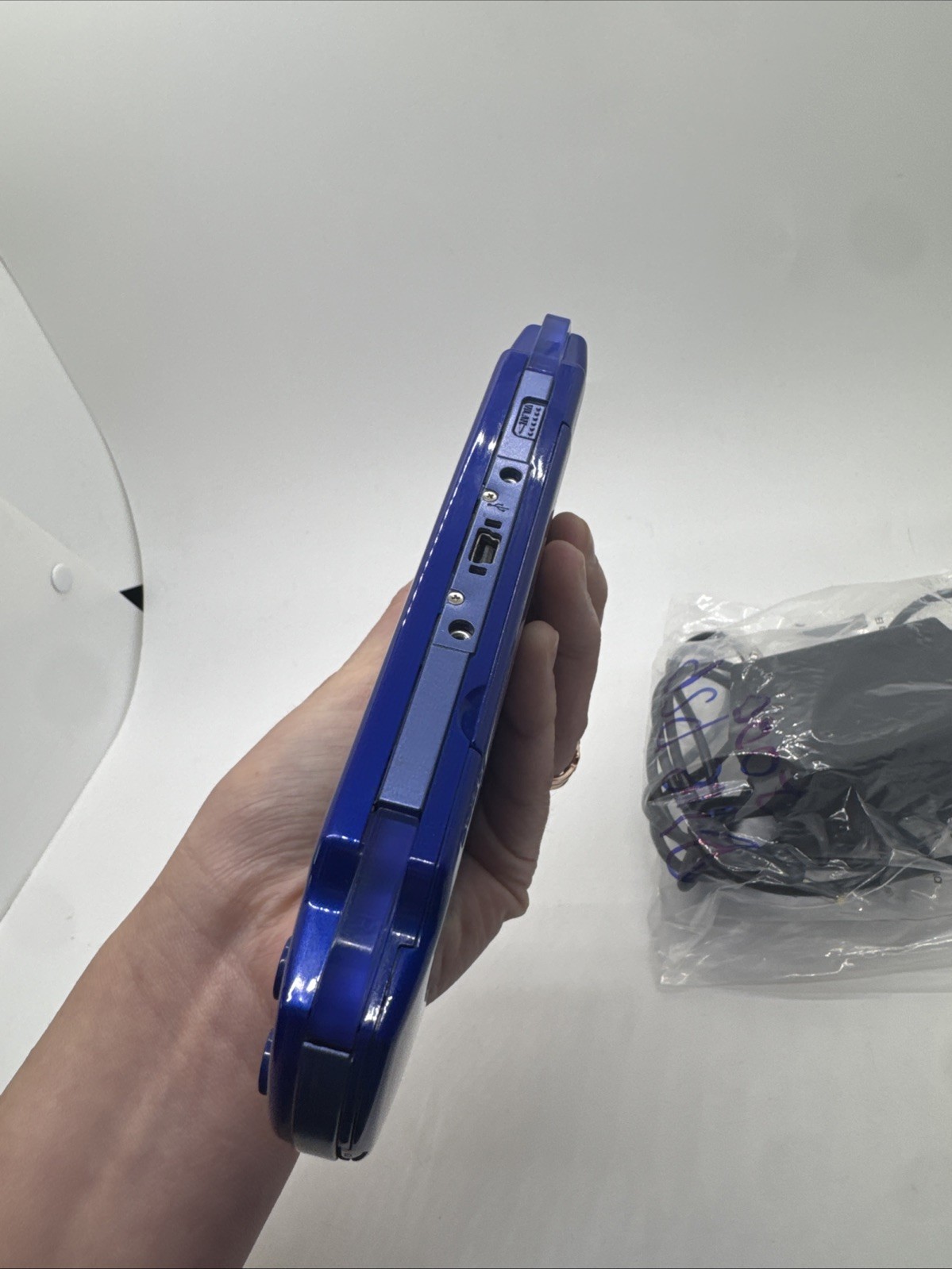 Sony PSP 2001 Metallic Blue Handheld System – Tested and Works With Charger