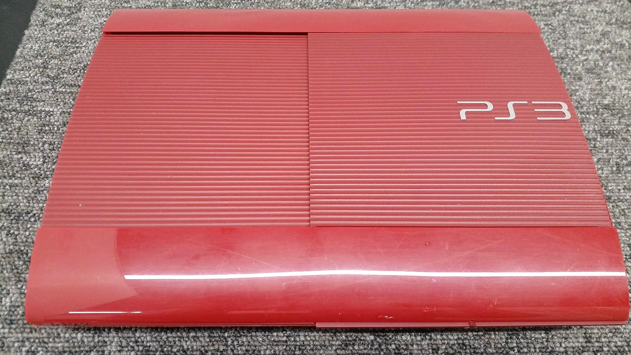 Sony PS3 Garnet Red CECH-4000B Console Set Tested Working Japan