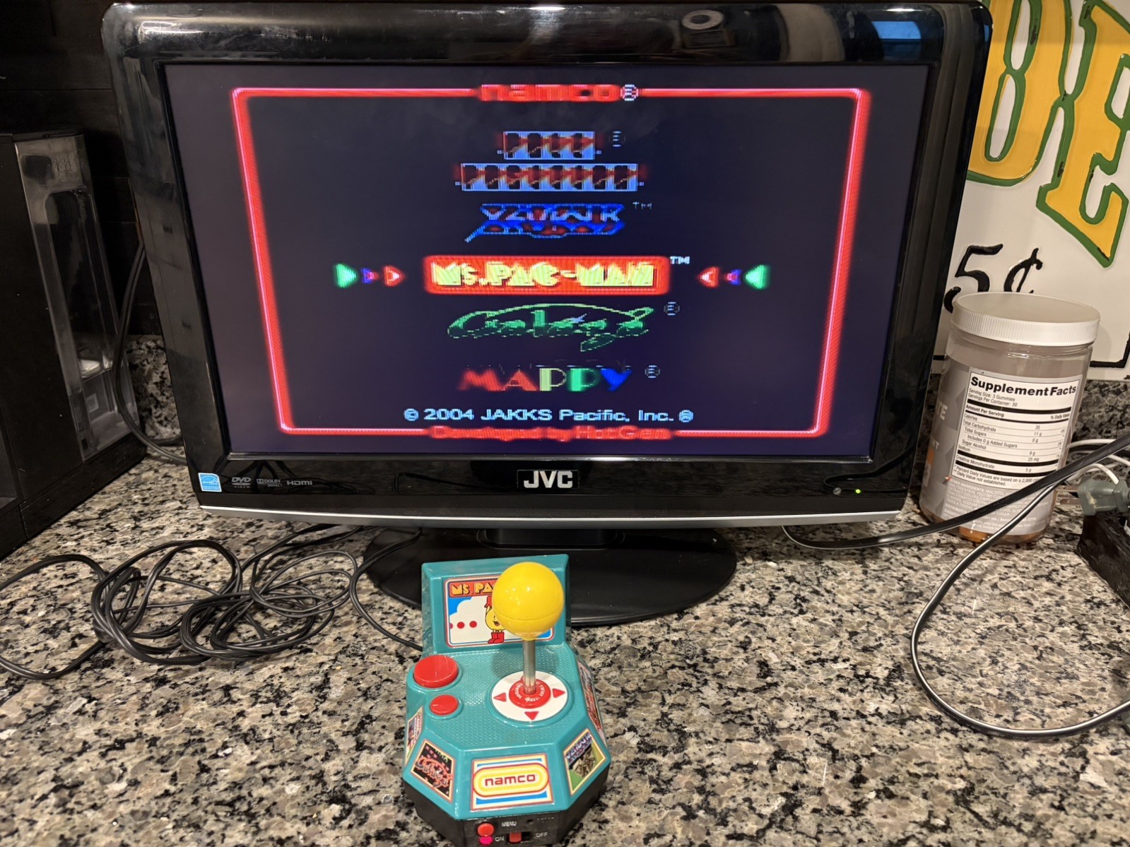 Ms Pacman 5 in 1 Video Game Console Plug and Play Tested Pac-Man Pacman