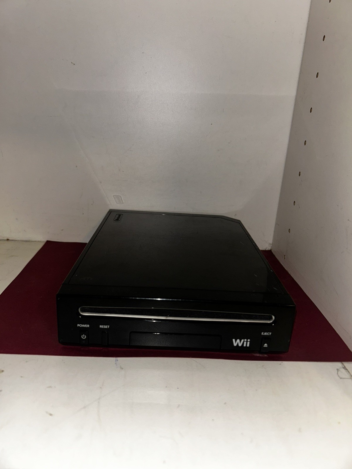 Nintendo Wii Replacement Console Only Black RVL-101 (USA) Tested