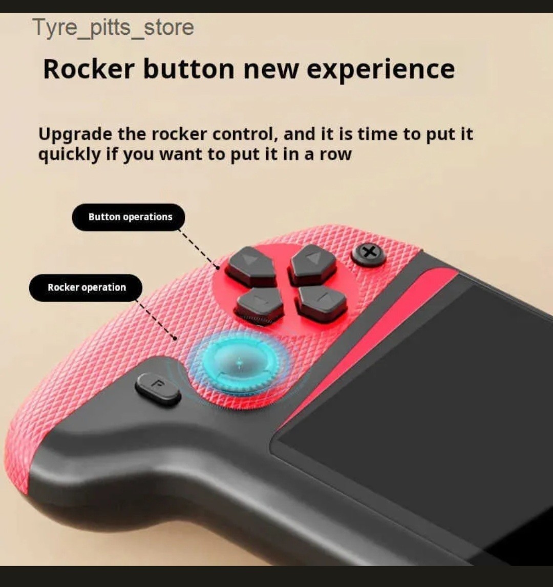 Q21 Handheld Game Console 3.5″ Screen 500 Games TV Connect Red Blue Black