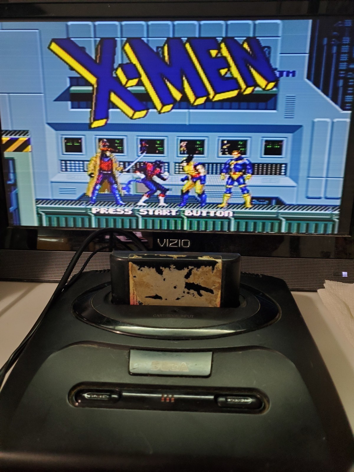 SEGA Genesis Model 2 MK-1631 Console Bundle – Reset Button Doesn’t Work – READ