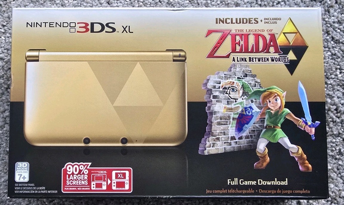 BRAND NEW Nintendo 3DS XL Limited Edition Console – Zelda: Link Between Worlds