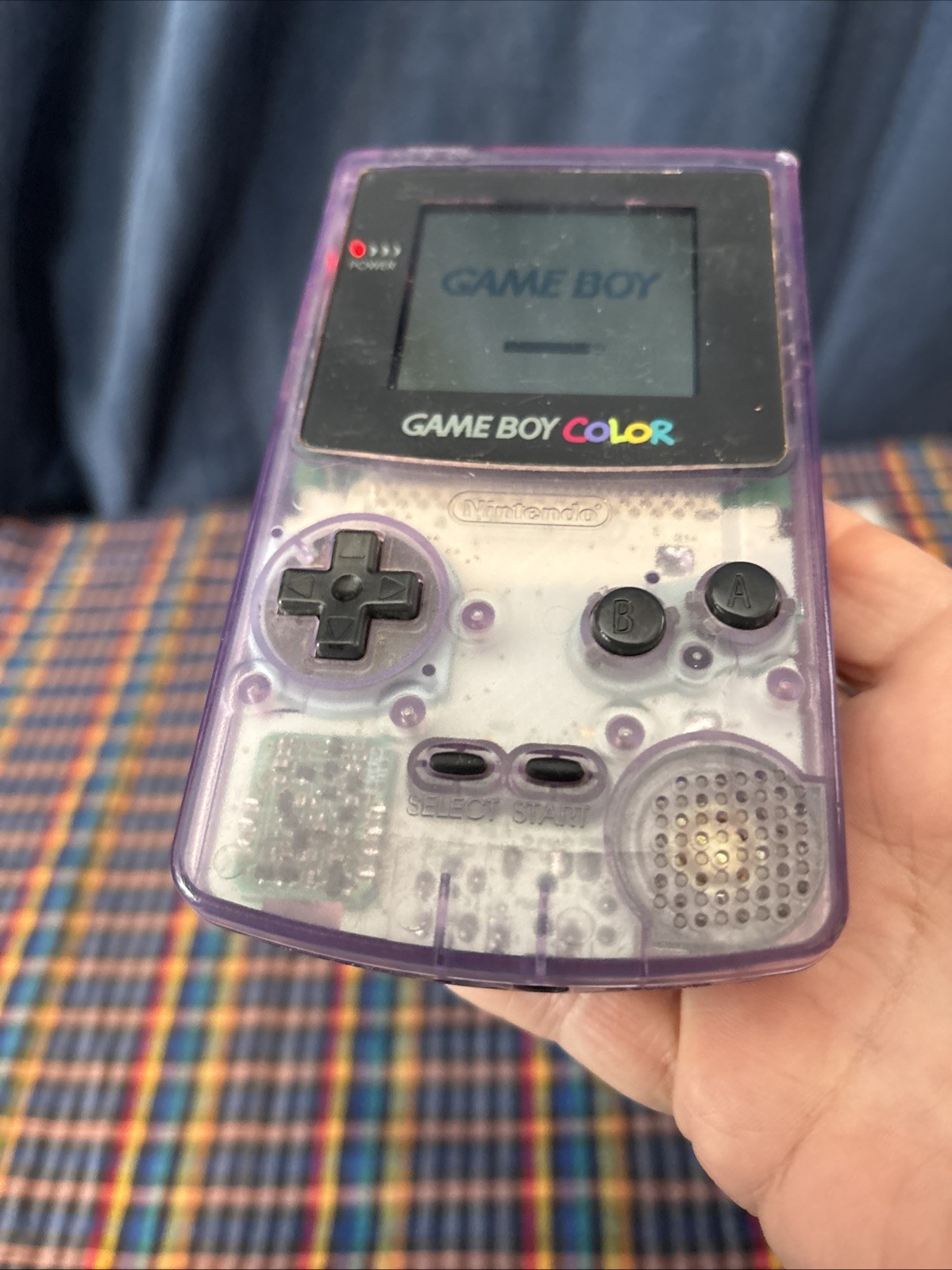 Nintendo Game Boy Color Handheld System – Atomic Purple W/ 3 Games R2