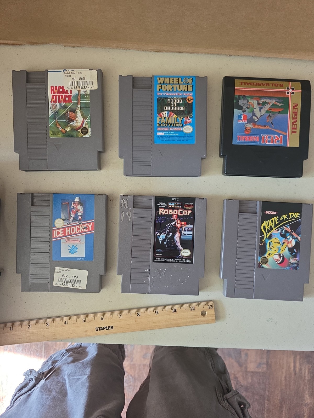 Used Nintendo NES Console Bundle With 10 Games Tested And Working