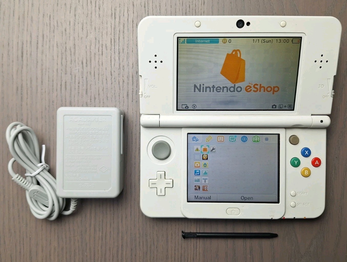 Nintendo New 3DS White | Charger + 32GB SD Card | Region Free | USA Seller