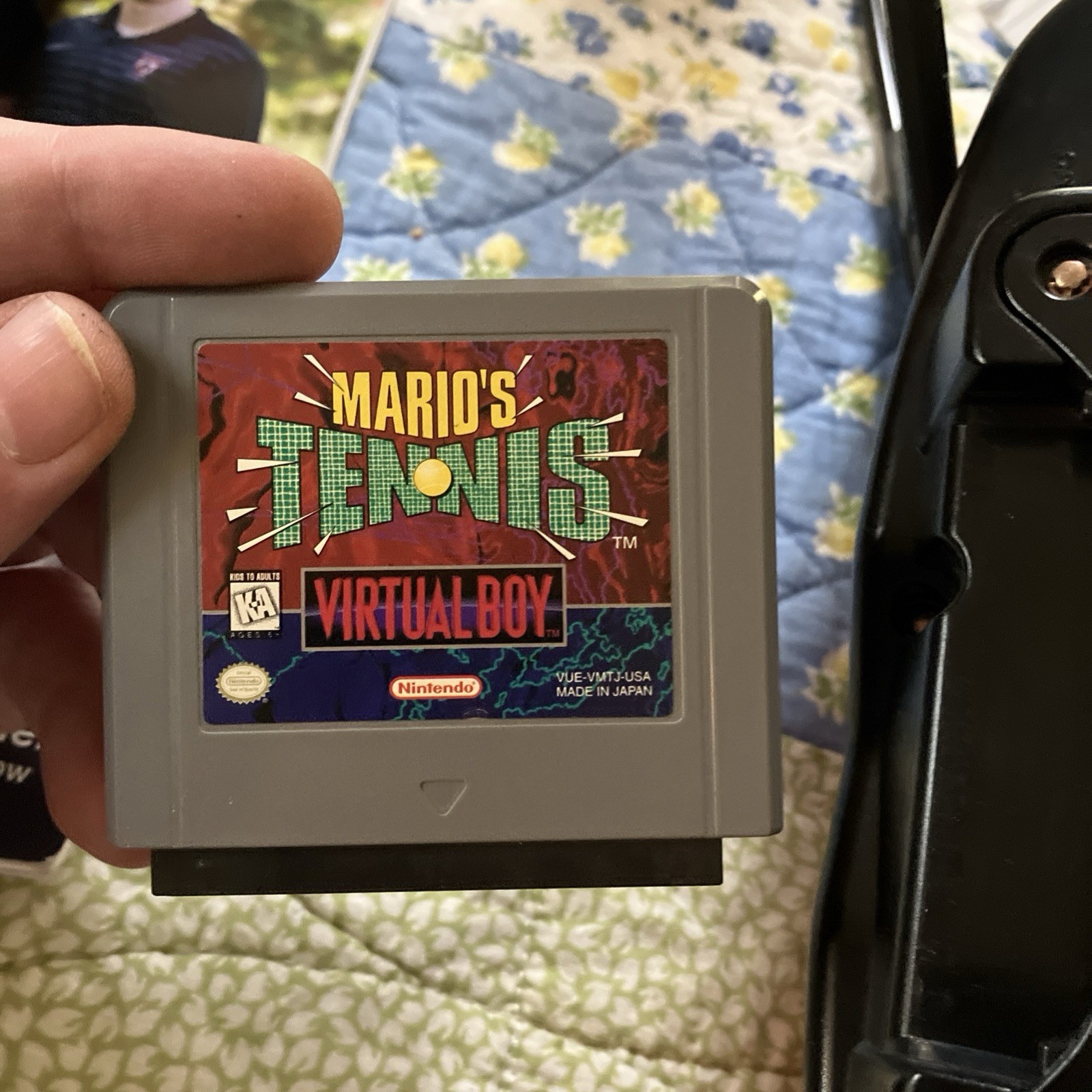 1995 Nintendo Virtual Boy with Mario Tennis Tested Working Read Description