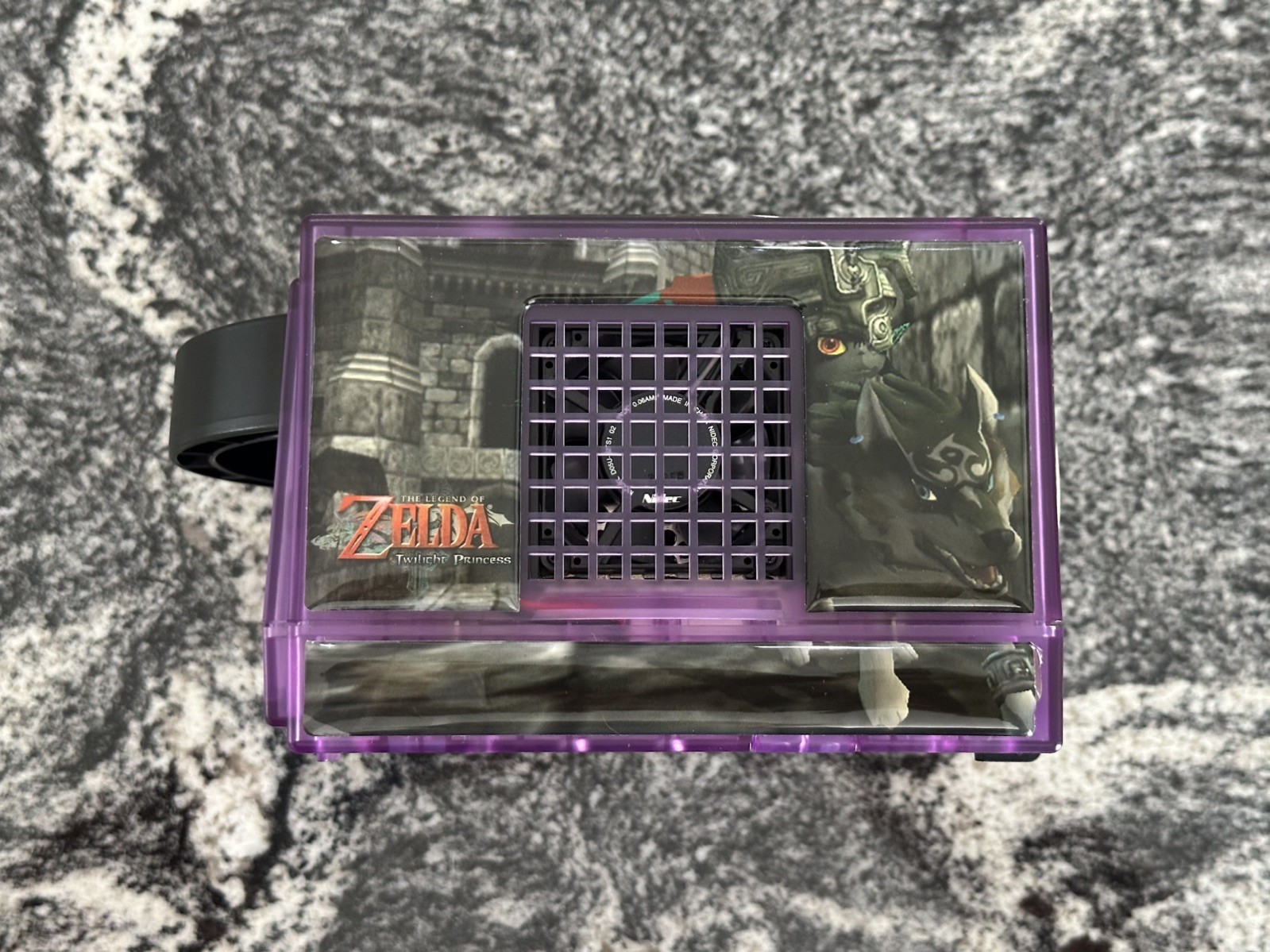 Nintendo GameCube Custom clear purple with Zelda decal